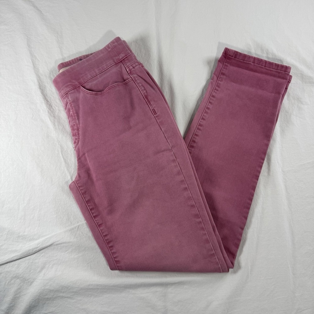 Soft Surroundings Woman's Sz XS‎ Pull On Jeans Stretch Denim Comfort Waist Pink
